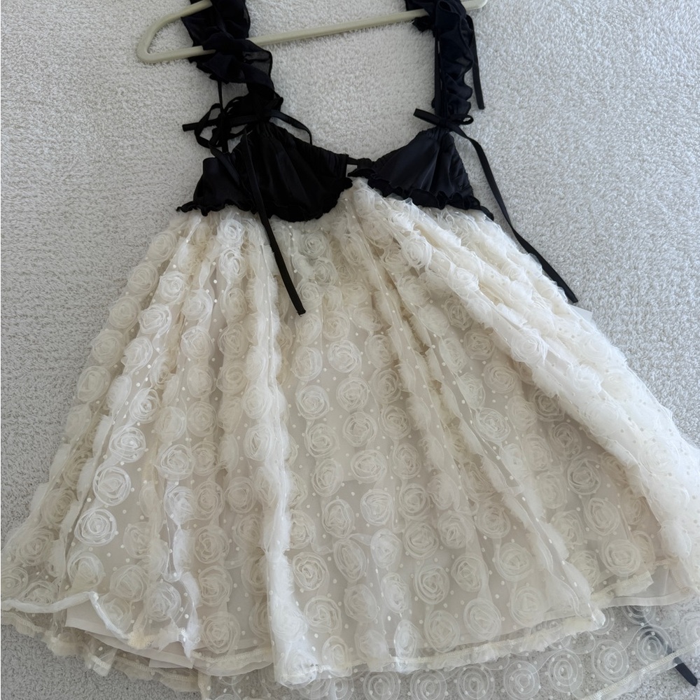 For Love And Lemons White Rosette Dress
